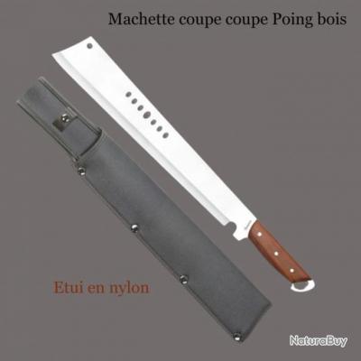 ***Machette coupe coupe .Poing bois