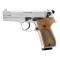petites annonces chasse pêche : PISTOLET WALTHER P88 CAL 9 MM PAK - NICKEL/WOOD