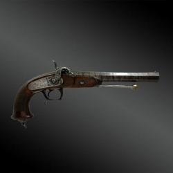 PISTOLET d'officier de cavalerie modèle 1833 / premier type - XIXème siècle - France