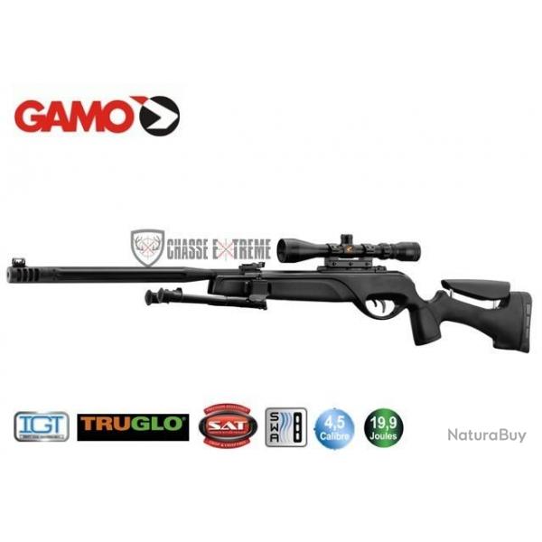 Carabine GAMO Hpa Igt 19.9 Joules 4.5 mm + Lunette 3-9 X 40 Wr + Bipied