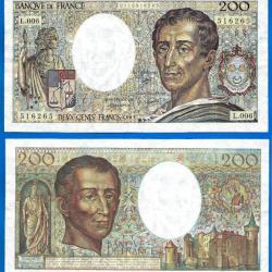 France 200 Francs 1981 Billet Montesquieu Franc