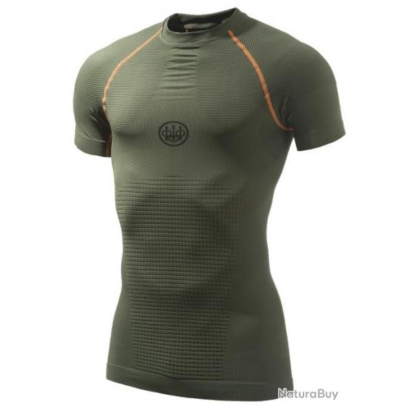 T-Shirt Beretta Body Mapping 3d Vert manches courtes Taille S/M