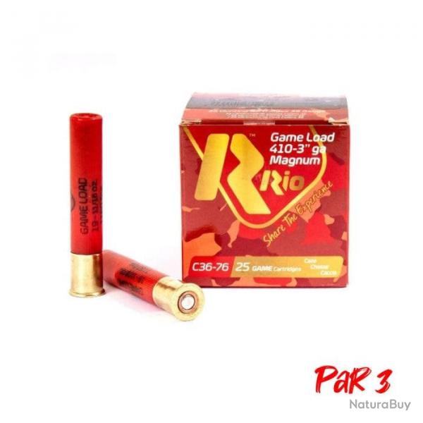 Cartouches Rio 410  36/76-19 BJ PB7X25 - Par 3