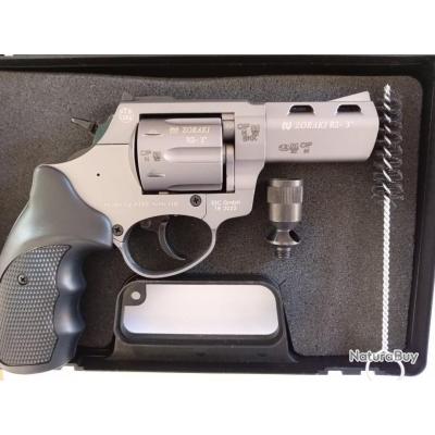 ZORAKI Revolver R2 - 3 pouces 9mm R.K .380 - Front Firing - modèle Titane