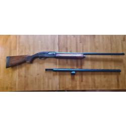 Fusil semi automatique 3 coups Remington Calibre 12 - Modèle 1100 (2 canons : long et court + housse