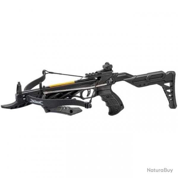 Mini arbalte Alligator TCS2 avec crosse rglable 80 lbs Noir