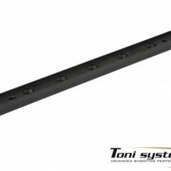 Adaptateur Picatinny - longueur 170 mm, entraxe 25 mm - Noir - TONI SYSTEM