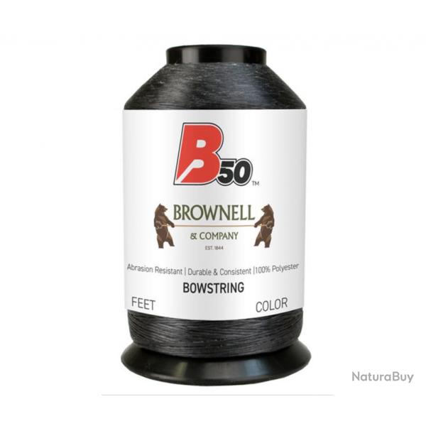 Bobine de fils Brownell Dacron B50 1/4 lbs Noir