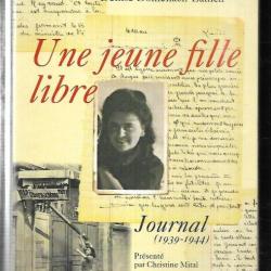 une jeune fille libre journal 1939-1944 de denise domenach lallich