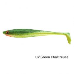Leurre souple Daiwa Prorex Duckfin Shad - 13 cm - UV Green Chartreuse / 12 g