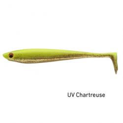 Leurre souple Daiwa Prorex Duckfin Shad - 13 cm - UV Chartreuse / 12 g