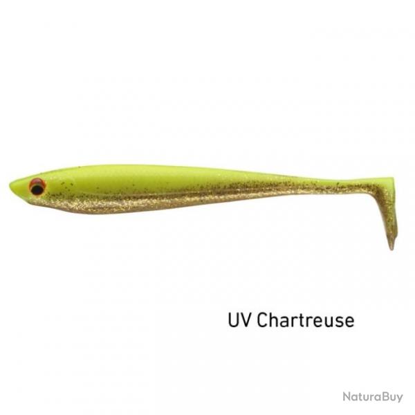 Leurre souple Daiwa Prorex Duckfin Shad - Par 5 - UV Chartreuse / 13 cm / 12 g