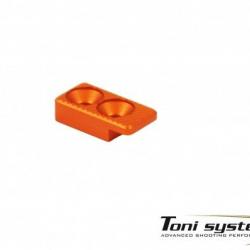 Bouton de déblocage de chargeur majoré pour Glock gen.4 - Orange - TONI SYSTEM
