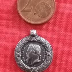 Réduction miniature médaille expedition du Mexique Napoléon III 18mm "Reproduction"