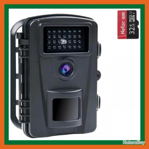 Caméra de chasse 28MP + carte sd 32go - Noir - Livraison gratuite et rapide
