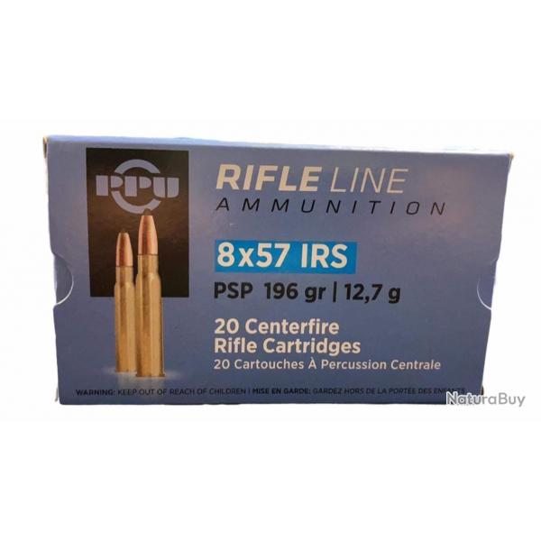 20 Munitions PARTIZAN cal.8x57 JRS Softpoint 196gr
