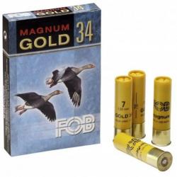 FOB GOLD 34 Magnum Cal.20/76 34g. N° 7 Durci doré par boite de 10
