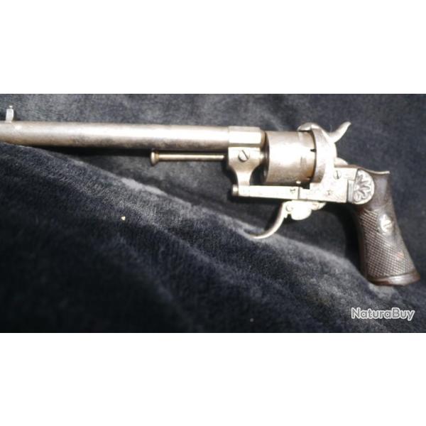 Rare revolver Lefaucheux  canon long