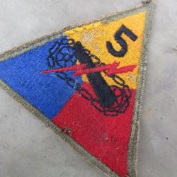 patch 5° division blindée ww2 US insigne deuxième guerre américain grade GI débarquement Europe