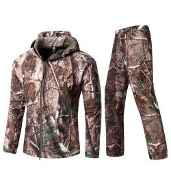 ENCHERE !! Ensemble Tenue Militaire Tactique BIO Camouflage Veste Pantalon Uniforme Vêtement Chasse