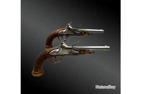 Pistolet tromblon français, XVIIIe siècle, réplique