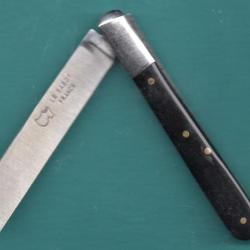 LANGRES  noir gravé INITIALES couteau 10cm