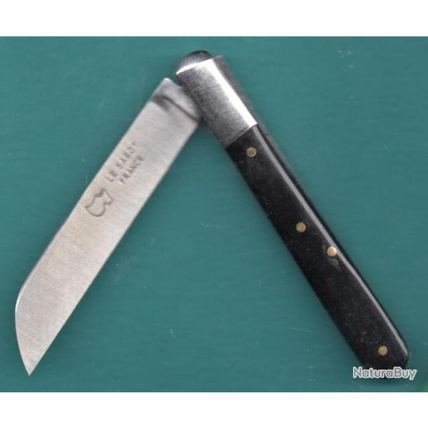 LANGRES  noir grav INITIALES couteau 10cm