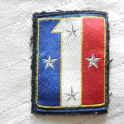 insigne tricolore  en tissus militaire régimentaire