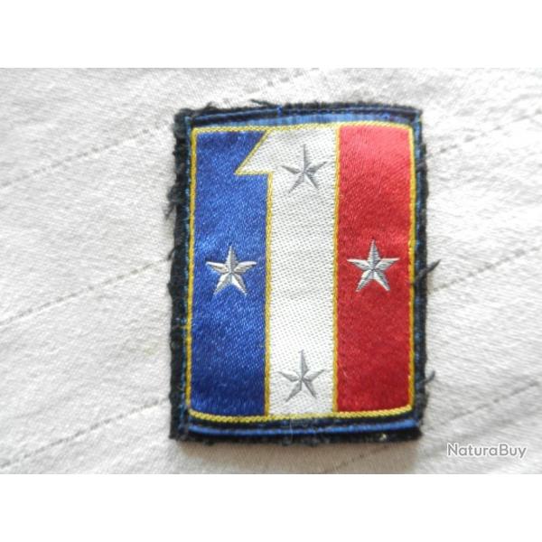 insigne tricolore  en tissus militaire rgimentaire