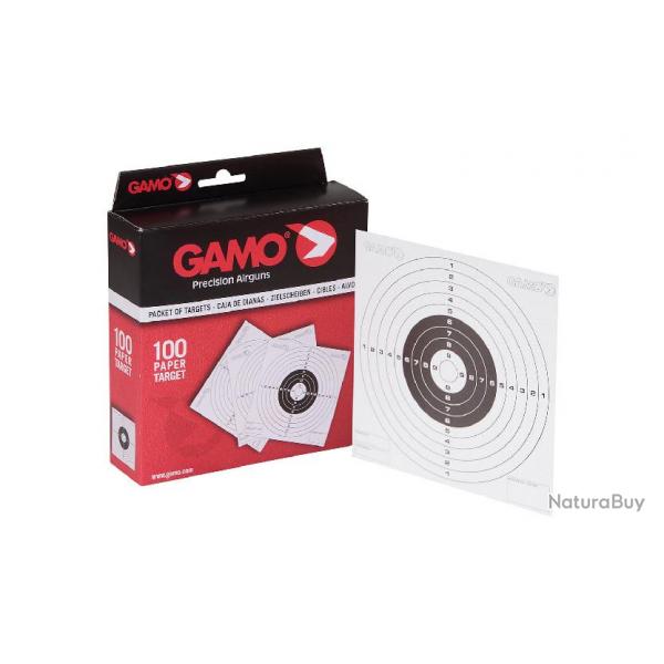 100 Cibles Carton 14x14 Gamo