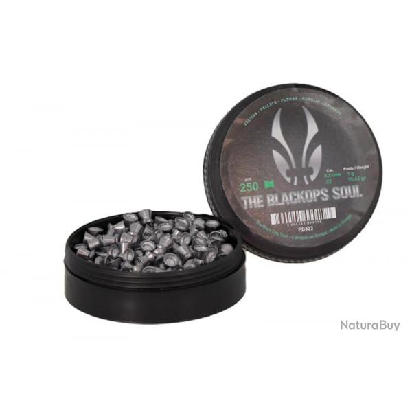 250 Plombs The Black Ops Soul tête plate 5.5 mm