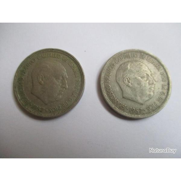 Pice de monnaie Franco 5 PTAS