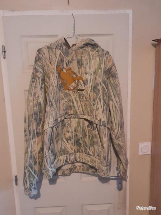 Pull hiver Solognac camouflage roseaux Pulls et sweat de Chasse