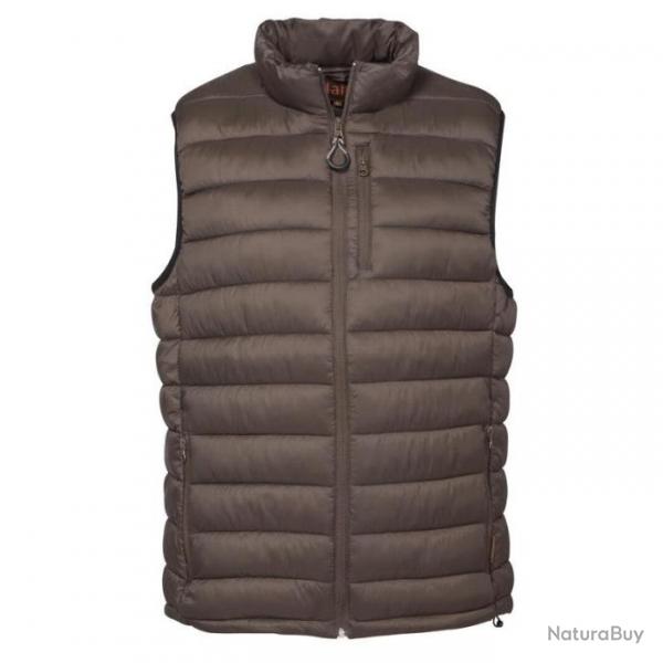 GILET MATELASSE  PERCUSSION TREKKING  MARRON  - TAILLE XL