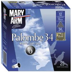Cartouches MARY ARM Palombes 34 grammes Numéro 4