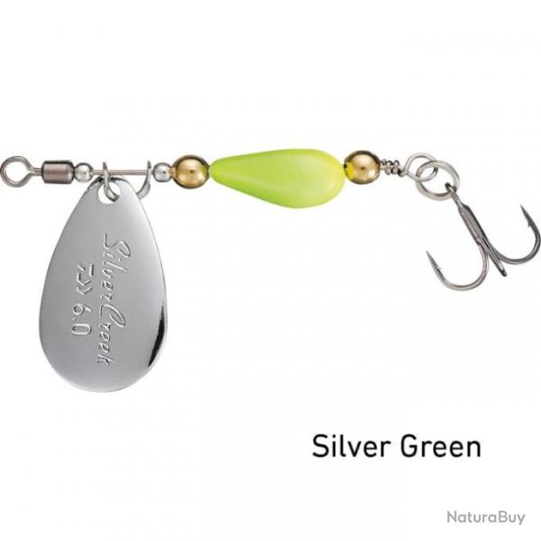 Cuillre Tournante Daiwa Silver Creek Spinner - Silver Green / 6 g