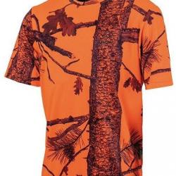 Tee shirt enfant camo orange TREELAND