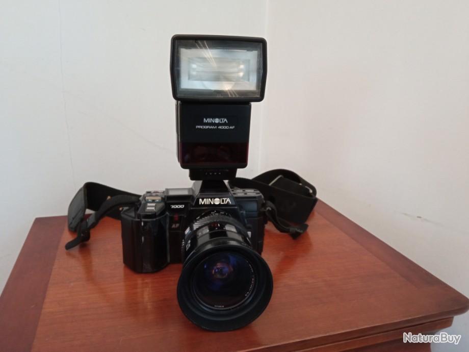 Lot Ancien Minolta EG-1 : Appareil Photo Compact Avec Flash Et étui (Très Bon état)