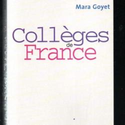 collèges de france de mara goyet grand format