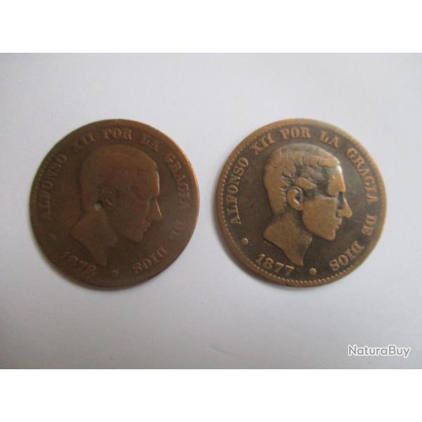 Lot de 2 pices Espagne