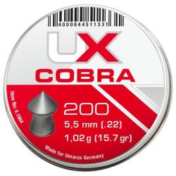 Plombs Cobra umarex « Tête POINTUE » Cal 5.5 mm  Boite de 200