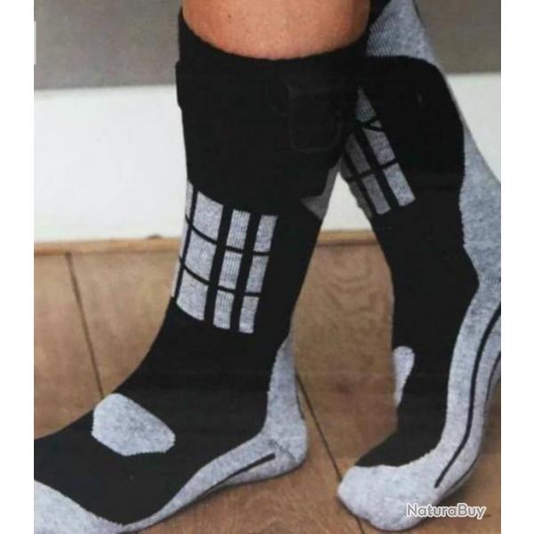 chaussettes chauffantes Heated socks T 35/37 livraison offerte !!!