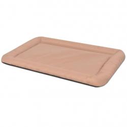 Matelas lit panier pour chiens animaux de compagnie 67 x 43 cm taille L beige 02_0001590