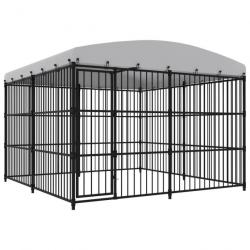 Chenil extérieur cage enclos parc animaux chien extérieur avec toit 300 x 300 x 210 cm 02_0000449