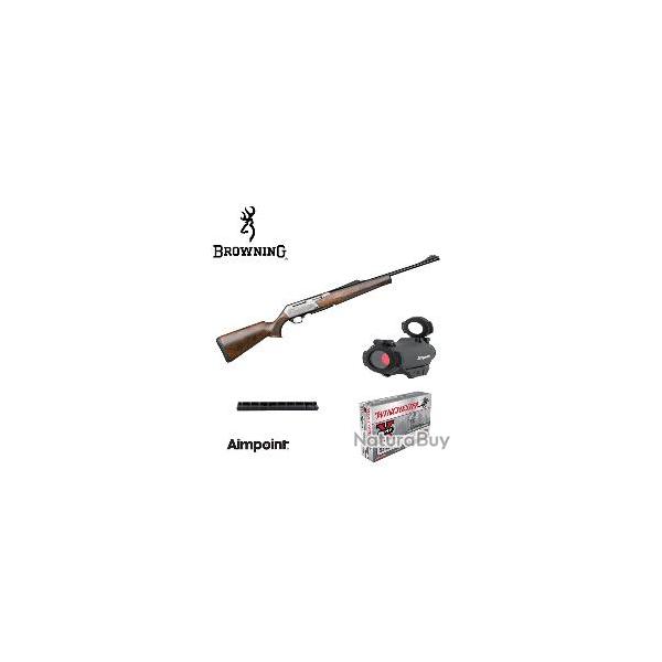 Pack CARABINE SEMI-AUTO BROWNING BAR MK3 ECLIPSE FLUTED aimpoint 30-06