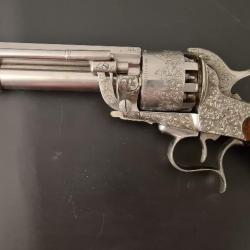Introuvable: Magnifique réplique du revolver Lemat version deluxe gravée,  calibre  .44 et cal 20