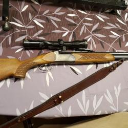 Fusil mixte Zoli Calibre 12/70 + 7x65R +lunette schmidt & bender 1 1/2 -6x