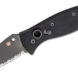 Couteau Automatique Spyderco Autonomy 2 AUTO Lame Acier LC200N Serr Manche G10 USA SC165GPSBBK2