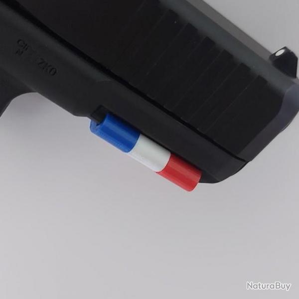 Clips Couvre-Rail pour Glock FRANCE Bleu Blanc Rouge