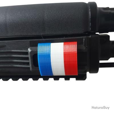 Clips Couvre-Rail Picatinny FRANCE Bleu Blanc Rouge - Pièces et Eléments d'armes de Catégorie B non classés (9573374